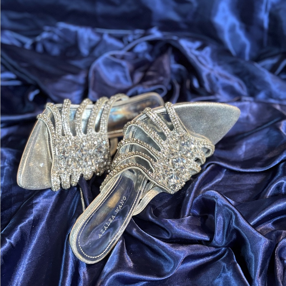 Silver Embellished Heels